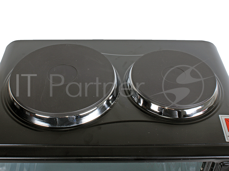 Мини-печь Великие реки Днепр-1, черный, 3200 Вт, 30 л, 2 конфорки