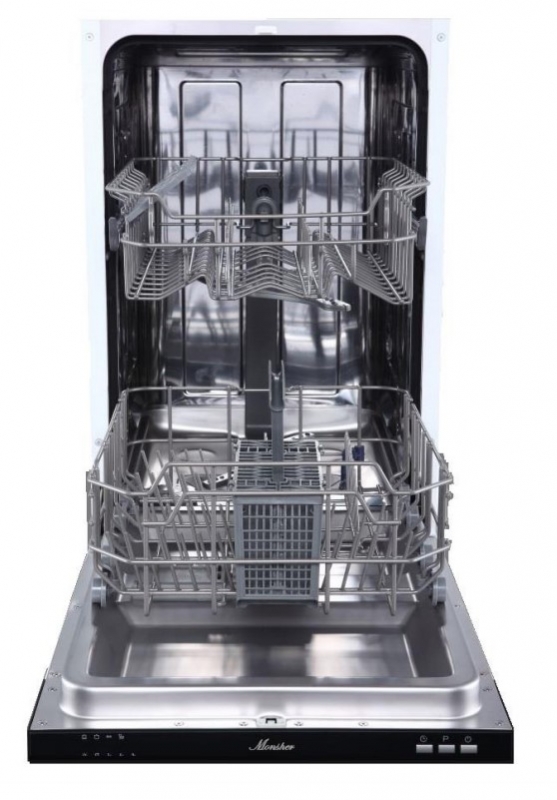 Встраиваемая посудомоечная машина MONSHER Встраиваемая узкая посудомоечная машина, 9 комплектов, 4 программы, A++, 69 дБ