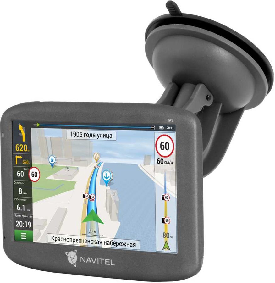 Навигатор Автомобильный GPS Navitel E505 Magnetic 5 480x272 8Gb microSDHC черный Navitel