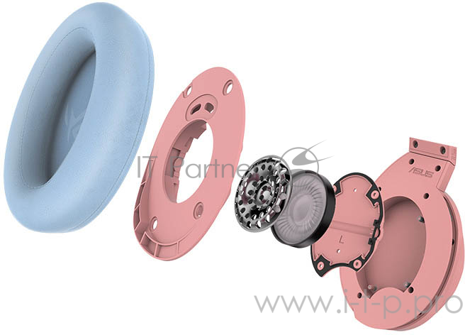 Игровые наушники ASUS Strix Fusion 300 PINK (7.1, USB, 3.5mm jack, 50 мм неодимовые магниты, 32 Ом, 20 ~ 20000 Гц, микрофон, 90YH01UP-B8UA00)
