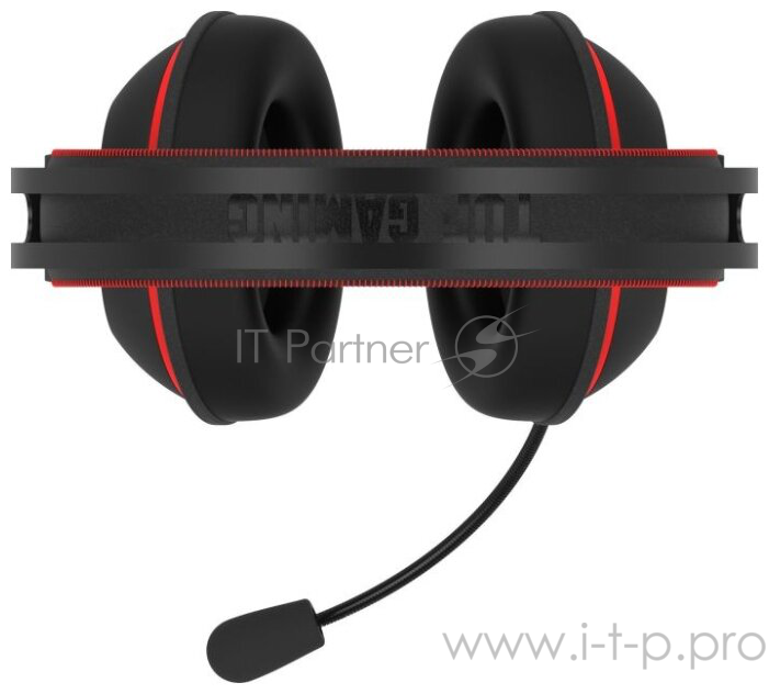 Игровые наушники ASUS TUF Gaming H7 Core чёрно-красные (53 мм, неодимовые магниты, 32 Ом, 20~20000 Гц, микрофон, USB, PC, Mac, PS4, Nintendo Switch, Xbox One, 90YH01QR-B1UA00)