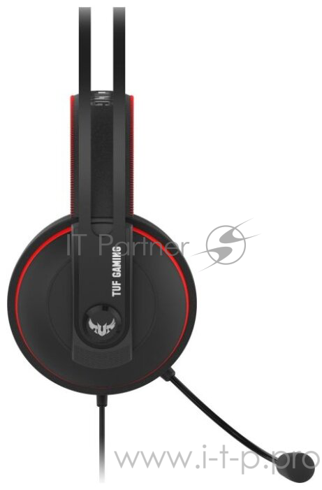 Игровые наушники ASUS TUF Gaming H7 Core чёрно-красные (53 мм, неодимовые магниты, 32 Ом, 20~20000 Гц, микрофон, USB, PC, Mac, PS4, Nintendo Switch, Xbox One, 90YH01QR-B1UA00)