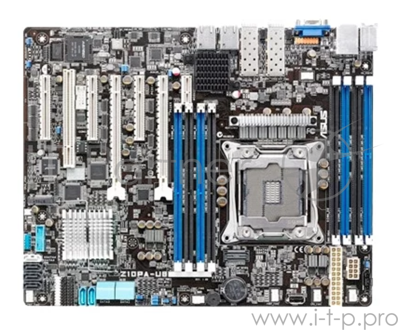 Серверная материнская плата MB ASUS Z10PA-U8/10G-2S Intel C612, 1x LGA-2011-3, Xeon E5-1600 v3/2600v3, 8xDDR4/2133 (512GB/LRDIMM), VGA: Aspeed AST2400 32 MB, 2xPCIex16 (x16)+3xPCIex8+1xPCI-32, 3xUSB 2.0+3xUSB 3.0, 1xCOM port, 2xGBL+1 x Dual Port BCM5
