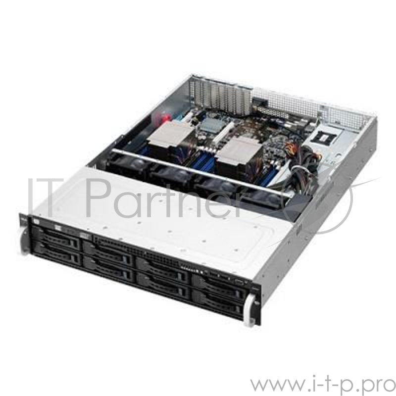 Серверная платформа Asus RS520-E8-RS8 V2/DVR/2CEE/EN {LGA2011-3, C612, 1xPCI-E, SVGA,DVD-RW, 8xHS SATA,2xGbLAN, 16DDR4, 770W HS}