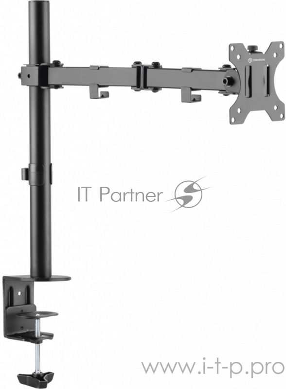 Кронштейн для монитора ONKRON Кронштейн для монитора ONKRON/ 10-32 макс. 100*100, струбцина, наклон -85º+90º поворот 360º, вылет от основание 0-435мм, макс.перемещение по вертикали 200-340мм, нагрузка 10кг