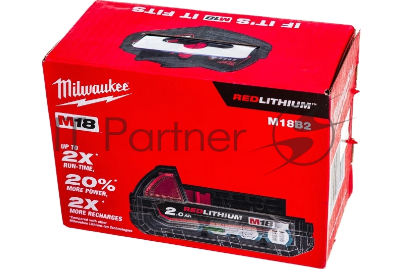 Аккумулятор Milwaukee M18 B2 Li-Ion2Ач 4932430062