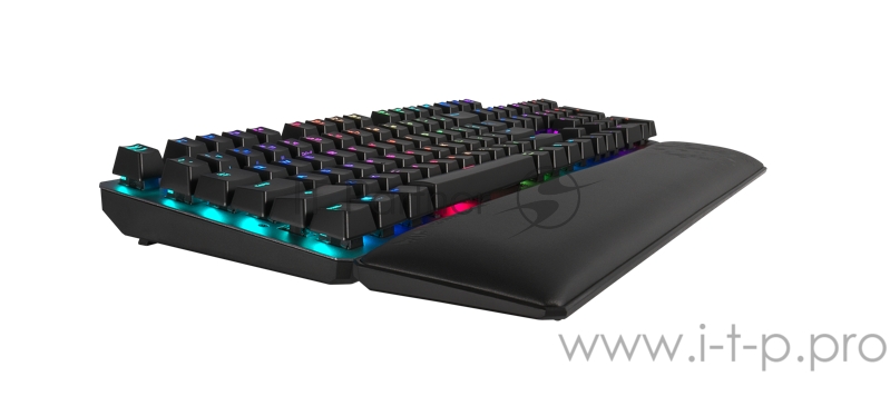 Игровая клавиатура ASUS TUF Gaming K7 чёрная (TUF Linear Optical-Mech switch, подставка под запястья, RGB подсветка, IP56, USB, 90MP0191-B0RA00)