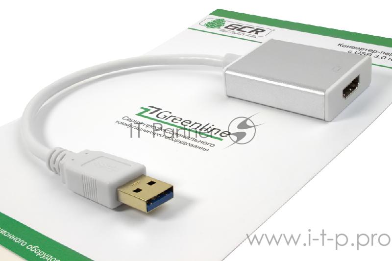 Greenconnect Конвертер-переходник USB 3.0 AM -> HDMI 19F серия Greenline GCR-U32HD2 Greenconnect Конвертер-переходник USB 3.0 AM -> HDMI 19F серия Greenline GCR-U32HD2