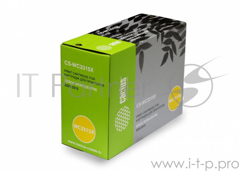 Расходные материалы CACTUS 106R02310 Картридж CACTUS (CS-WC3315X) для Xerox WorkCentre 3315/3325, 5000 страниц, чёрный