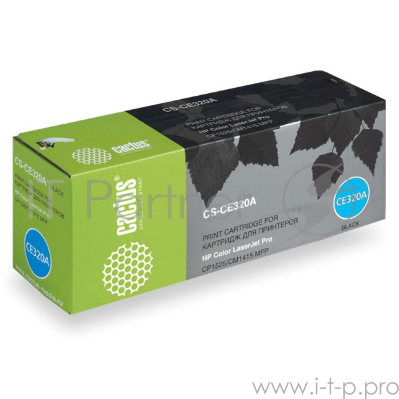 Расходные материалы CACTUS CE320A Картридж Cactus CS-CE320A для принтеров HP LaserJet CP1525 черный 2000 стр.