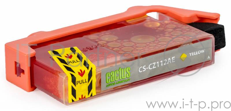 Расходные материалы CACTUS CZ112AE Картридж CACTUS № 655 (желтый) для принтеров HP DJ IA 3525/5525/4515/4525
