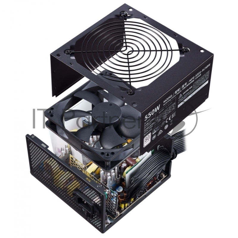 Блок питания 550 Ватт Power Supply Cooler Master MWE White, 550W, ATX, 120mm, 6xSATA, 2xPCI-E(6+2), APFC, 80+ White