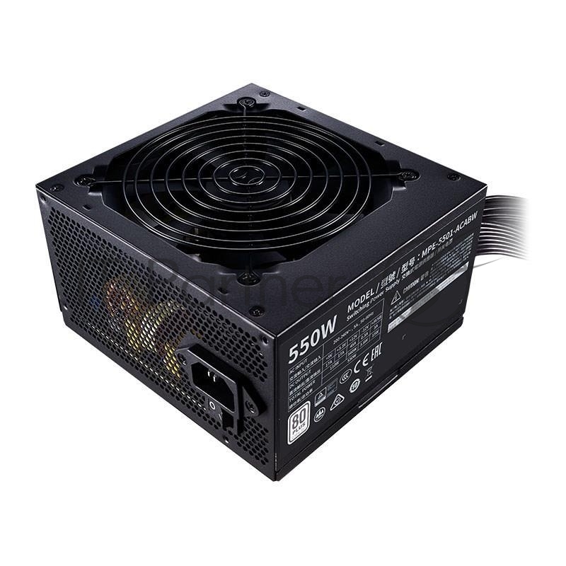Блок питания 550 Ватт Power Supply Cooler Master MWE White, 550W, ATX, 120mm, 6xSATA, 2xPCI-E(6+2), APFC, 80+ White
