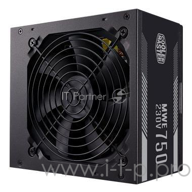Блок питания 750 Ватт Power Supply Cooler Master MWE White, 750W, ATX, 120mm, 6xSATA, 2xPCI-E(6+2), APFC, 80+ White