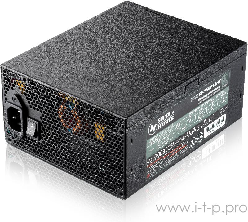 блок питания 750 Ватт Super Flower Power Supply Leadex Titanium, 750W, ATX, 140mm, 10xSATA, 4xPCI-E(6+2), 2xPCI-E(6), APFC, 80+ Titanium, Full Modular