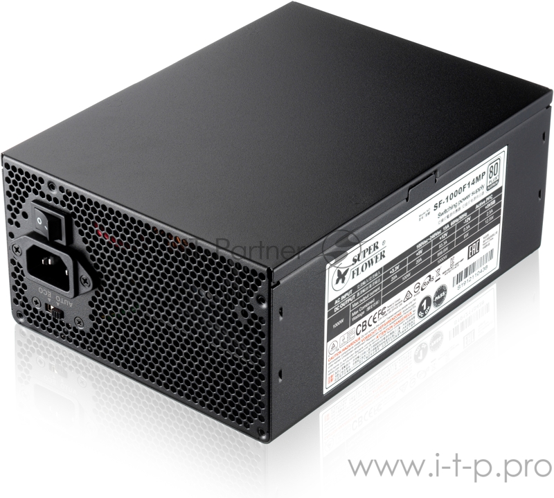 блок питания 1000 Ватт Super Flower Power Supply Leadex Platinum, 1000W, ATX, 135mm, 10xSATA, 6xPCI-E(6+2), APFC, 80+ Platinum, Full Modular