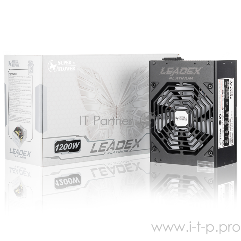 блок питания 1200 Ватт Super Flower Power Supply Leadex Platinum, 1200W, ATX, 135mm, 10xSATA, 8xPCI-E(6+2), APFC, 80+ Platinum, Full Modular