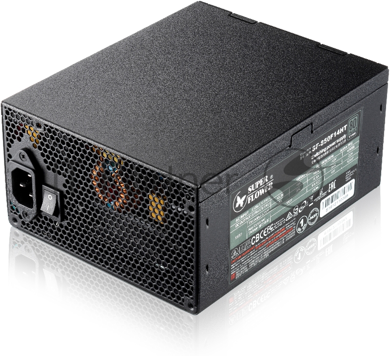 блок питания 850 Ватт Super Flower Power Supply Leadex Titanium, 850W, ATX, 140mm, 10xSATA, 4xPCI-E(6+2), 2xPCI-E(6), APFC, 80+ Titanium, Full Modular