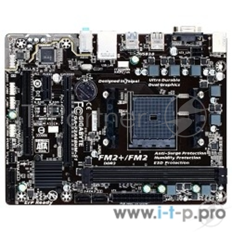 Материнская плата Gigabyte GA-F2A68HM-S1 V1.1 SocketFM2+ AMD A68H PCI-E Dsub GbLAN SATA RAID MicroATX 2DDR-III RTL