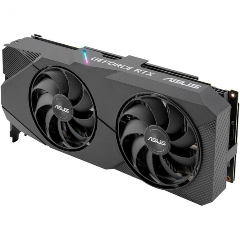 Видеокарта ASUS DUAL-RTX2060S-8G-EVO // RTX2060S,HDMI*2,DP*2,DVI*1,8GD6 90YV0DF2-M0NA00