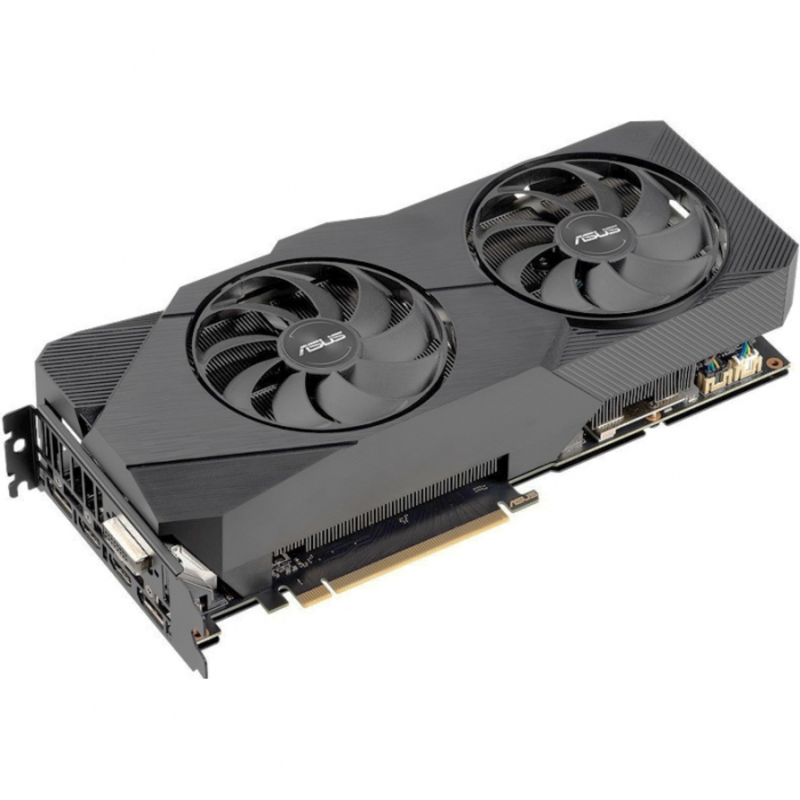Видеокарта ASUS DUAL-RTX2060S-8G-EVO // RTX2060S,HDMI*2,DP*2,DVI*1,8GD6 90YV0DF2-M0NA00