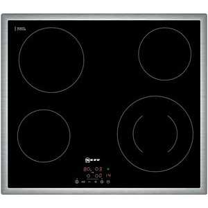 Встраиваемая варочная поверхность NEFF/ 60х52, стеклокерамика, независимая, рамка-нерж. сталь, цвет: черный