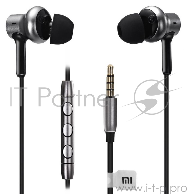 Наушники вкладыши Xiaomi Hybrid Pro 1.25м серебристый проводные