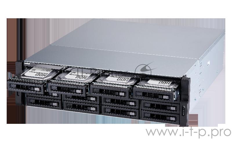 Сетевое хранилище без дисков SMB QNAP TS-1683XU-RP-E2124-16G 16-Bay NAS (16x 2.5/3.5 SATA HDD/SSD), Intel Xeon E-2124 4-core 3.3 GHz (up to 4.3 GHz), 16 GB DDR4 ECC RAM (2 x 8GB) up to 64 GB ( 4 x 16 GB), 4x GbE LAN, 2 x 10GbE SFP+, rackmount 3U, 2x