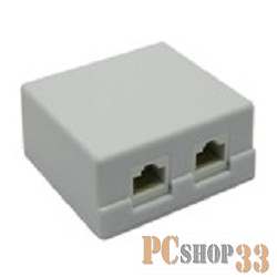Монтажное оборудование 5bites LY-SB02-A Розетка внешняя RJ-45 5e кат., 2порт.