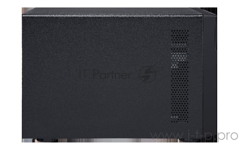 Сетевое хранилище без дисков SMB QNAP TVS-472XT-PT-4G 4-Bay NAS, Intel Pentium Gold G5400T 2-core 3.1 GHz processor, 4GB DDR4 RAM (max 32GB RAM), 4x 2.5/3.5 SATA HDD/SSD + 2x M.2 PCIe SSD slot, 2xGbE LAN, 1 x 10GBase-T, 2 x Thunderbolt 3 port