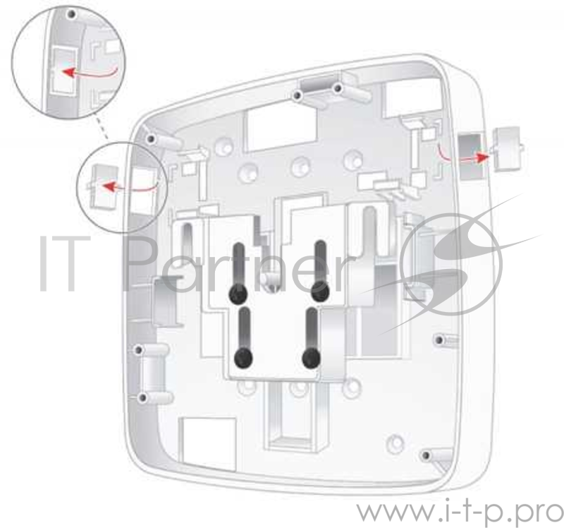 Комплект для крепления точки доступа AP-220-MNT-W3 Low Prof Secure AP Mnt Kit