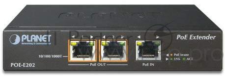 POE-E202 PoE расширитель 1-Port 802.3at PoE+ to 2-Port 802.3af/at Gigabit PoE Extender