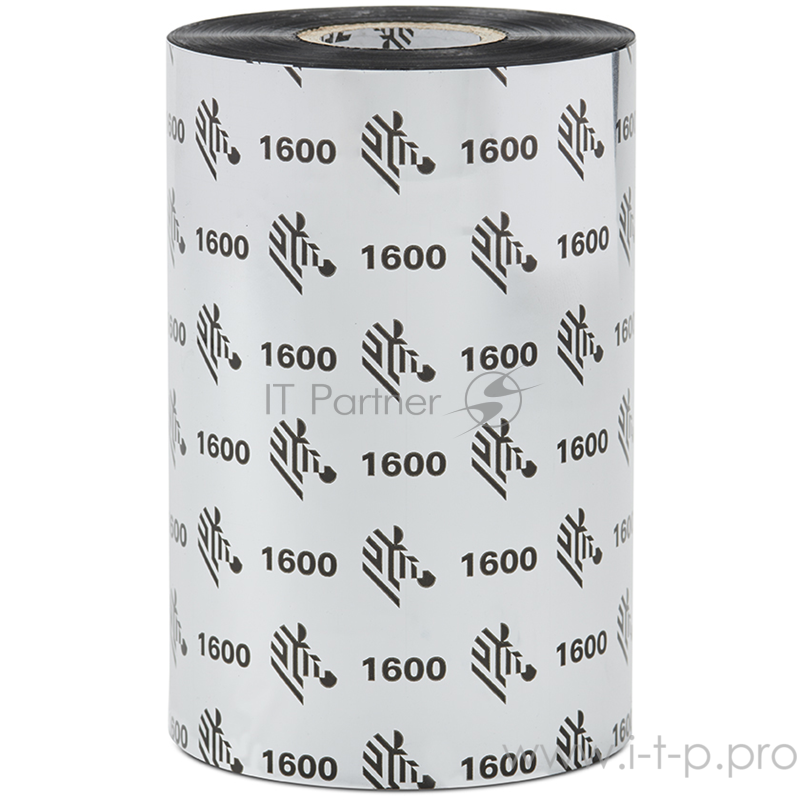 Термотрансферная лента (риббон) Wax Ribbon, 110mmx450m,1600 Economy Wax, 25mm core