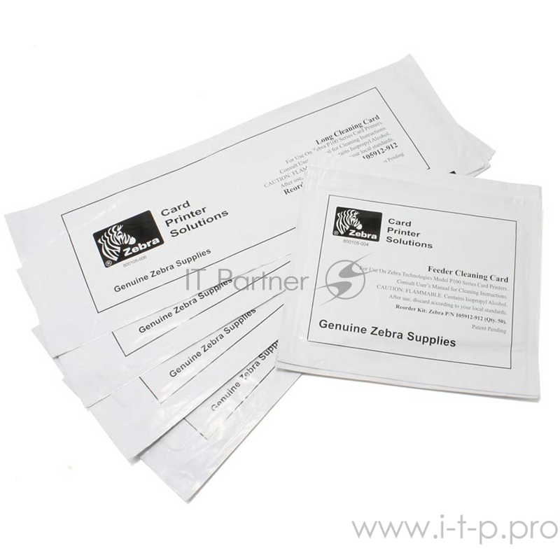 Чистящий комплект карточного принтера CLEANING CARD KIT,ZC 100/300,2 CARDS