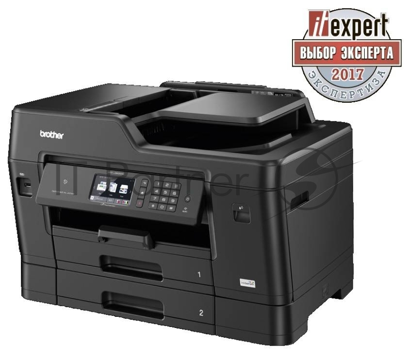 Принтер Brother MFC-J3930DW MFCJ3930DWR1 {черный, струйный, A3, цветной, ч.б. 22 стр/мин, цвет 20 стр/мин, печать 4800x1200, скан. 1200х2400, лоток 500 листов, Wi-Fi, NFC.}