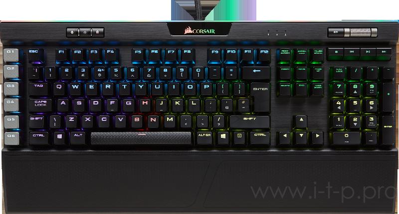 Игровая клавиатура Corsair Gaming™ Keyboard K95 RGB PLATINUM Rapidfire , подсветка RGB, механические переключатели Cherry MX Brown RGB Игровая клавиатура Corsair Gaming™ Keyboard K95 RGB PLATINUM Rapidfire , подсветка RGB, механические переключатели
