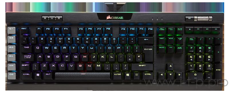 Игровая клавиатура Corsair Gaming™ Keyboard K95 RGB PLATINUM Rapidfire , подсветка RGB, механические переключатели Cherry MX Brown RGB Игровая клавиатура Corsair Gaming™ Keyboard K95 RGB PLATINUM Rapidfire , подсветка RGB, механические переключатели