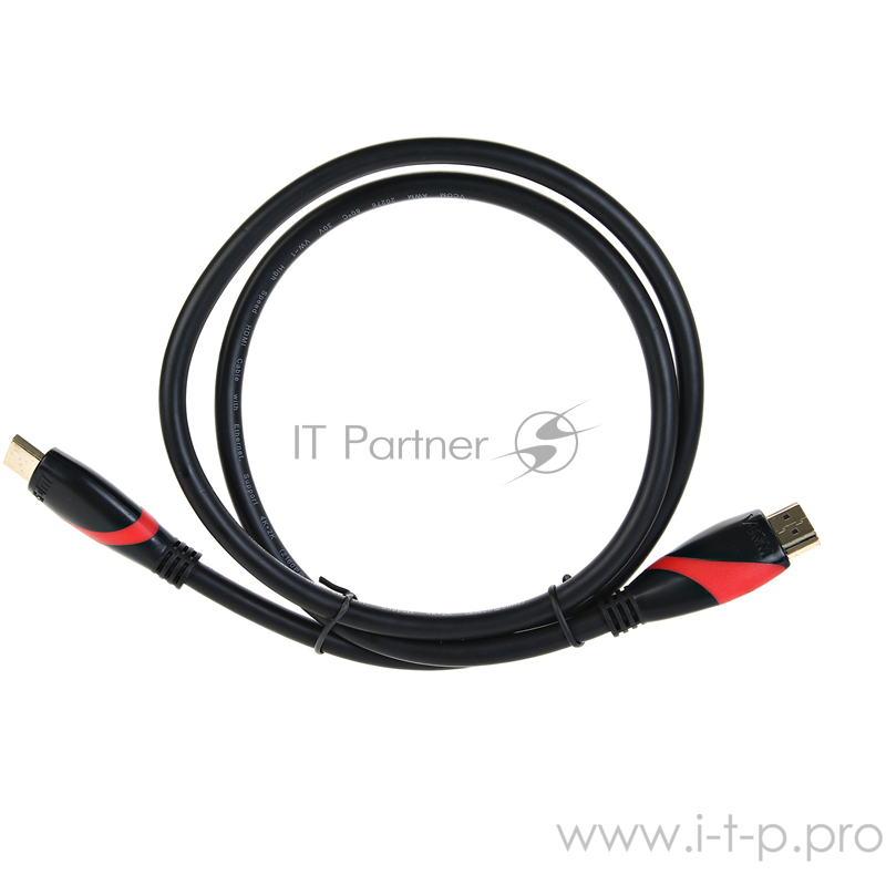 Кабель HDMI 19M/M ver. 2.0 black red, 1m VCOM <CG525-R-1.0> Кабель HDMI 19M/M ver. 2.0 black red, 1m VCOM <CG525-R-1.0>