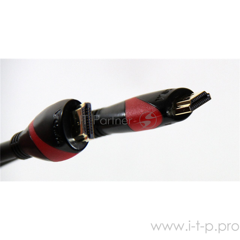 Кабель HDMI 19M/M ver. 2.0 black red, 1.8m VCOM <CG525-R-1.8> Кабель HDMI 19M/M ver. 2.0 black red, 1.8m VCOM <CG525-R-1.8>