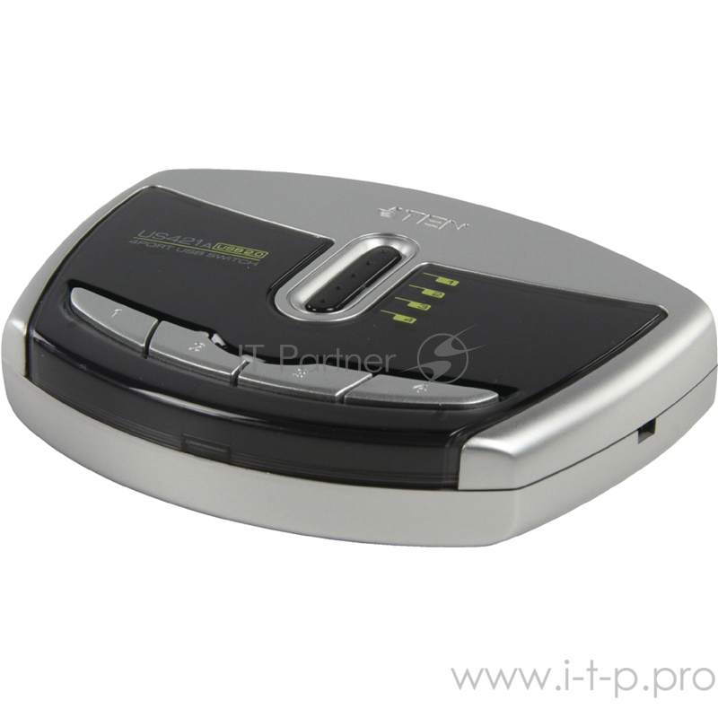 Переключатель, электрон., USB, 4> 1Устройства, с 1Шнуром A>B Male, (USB 2.0) 4 PORT USB PERIPHERAL SWITCH