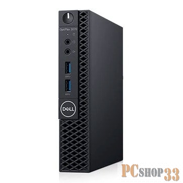 ПК Dell Optiplex 3070 Micro Core i3-9100T (3,1GHz) 4GB (1x4GB) DDR4 500GB (7200 rpm) Intel UHD 630 W10 Pro TPM 1 years NBD