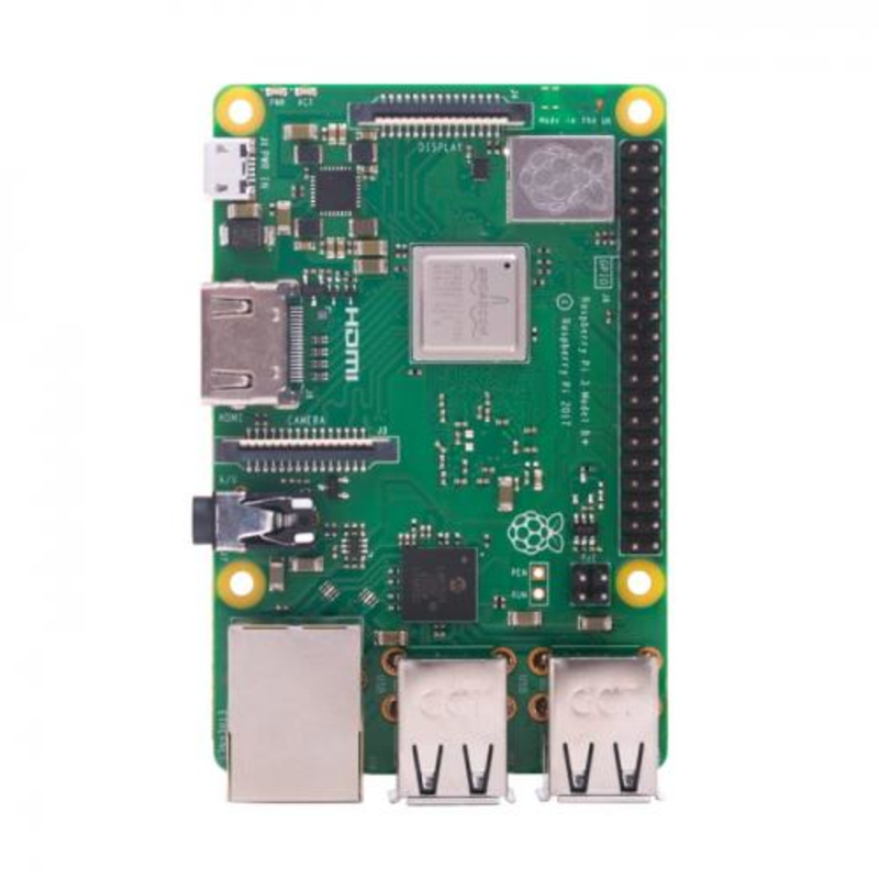 Raspberry Pi 3 Model B+ Retail, 1GB RAM, Cortex-A53 (ARMv8) 64-bit SoC @ 1.4GHz Broadcom BCM2837B0 CPU, WiFi, Bluetooth, 40-pin extended GPIO, 4x USB 2.0, HDMI, CSI camera port, DSI displ.port, MicroSD port (137-3331) , (БП и корпус покупается отдель