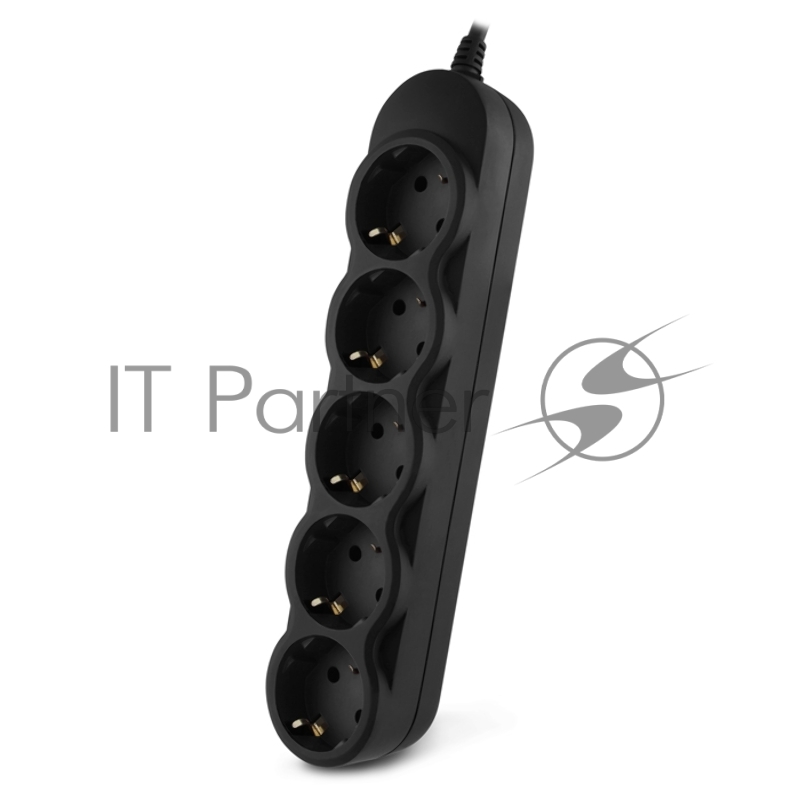 Удлинитель SVEN EX-I5 черный 1,8 м (вх.вилка IEC-320 (C14), вых. розетки 5× СЕЕ 7/4) Extender SVEN EX-I5 black 1,8 m (5 outlets), C14