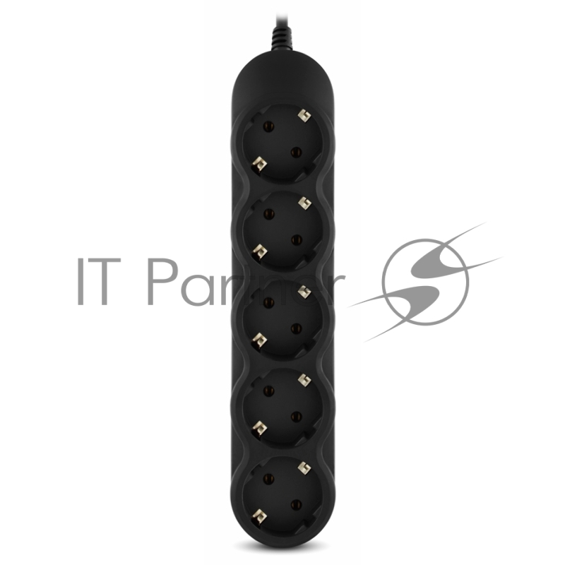 Удлинитель SVEN EX-I5 черный 1,8 м (вх.вилка IEC-320 (C14), вых. розетки 5× СЕЕ 7/4) Extender SVEN EX-I5 black 1,8 m (5 outlets), C14