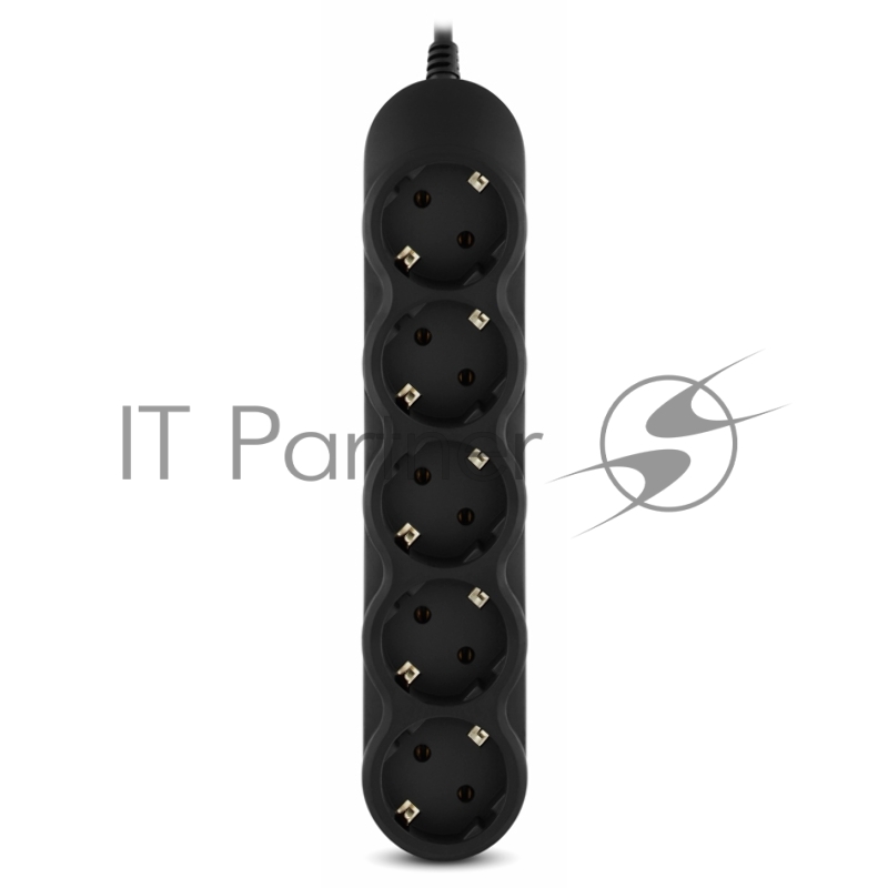 Удлинитель SVEN EX-I5 черный 1,8 м (вх.вилка IEC-320 (C14), вых. розетки 5× СЕЕ 7/4) Extender SVEN EX-I5 black 1,8 m (5 outlets), C14