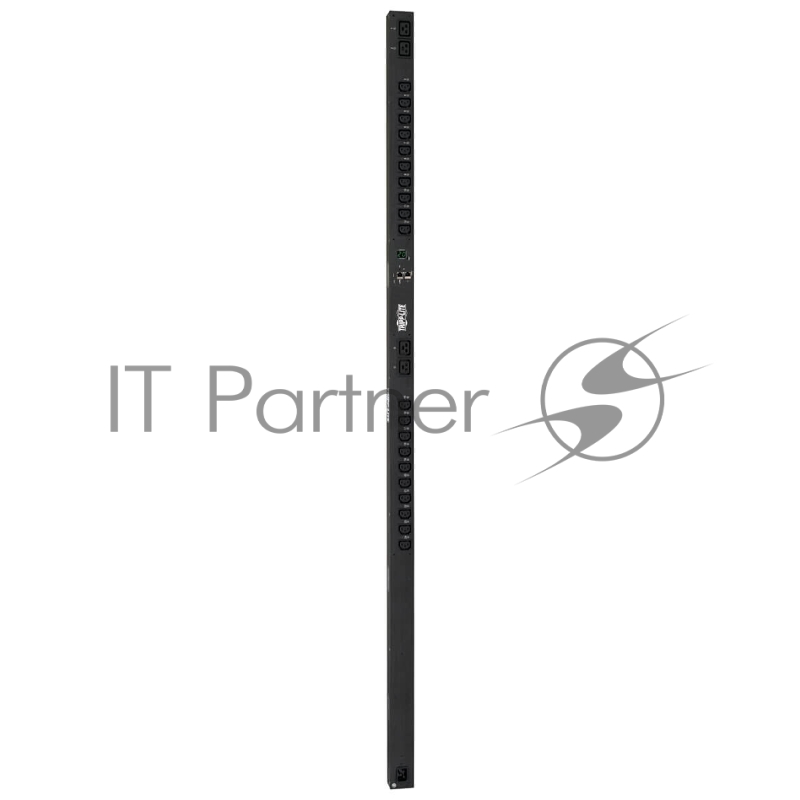 Однофазный управляемый PDU: 3,2-3,8 кВт интерфейс LX Platform розетки на 200-240 В (20 шт. типа C13 и 4 шт. типа C19) кабель с разъемами C20/L6-20P вертикальная установка (0U) соотв. требованиям TAA 3.2–3.8kW Single-Phase Switched PDU with LX Platfor