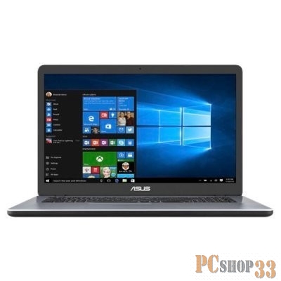 Ноутбук Asus X705UA-GC860T Pentium 4417U (2.3)/4G/1T/17.3FHD AG IPS/Int:Intel HD/noODD/Win10 Star Grey