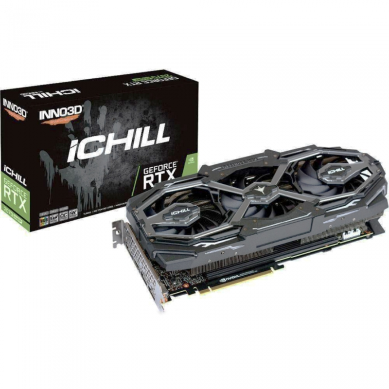 Видеокарта RTX 2070 SUPER ICHILL X3 ULTRA 8GB (1815Mhz / 14.0Gbps) / 8GB GDDR6 / 256-bit / DP x3 + HDMI / VA26 / D18XA780 (C207S3-08D6X-1780VA26)