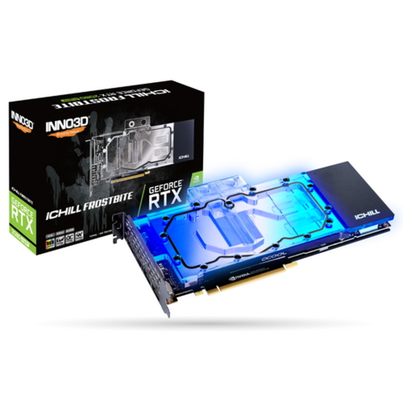 Видеокарта RTX 2080 SUPER ICHILL FROSTBITE 8GB (1845Mhz / 15.5Gbps) / 8GB GDDR6 / 256-bit / DP+DP+DP+HDMI / 11662 / PG180(C208SB-08D6X-1180FROS)