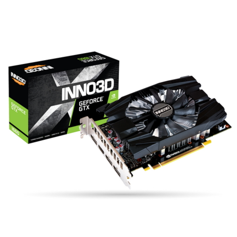 Видеокарта GTX 1660 COMPACT 6GB (1785Mhz / 8Gbps) / 6GB GDDR5 / 192-bit / DP x3 + HDMI / VA29 / TU1166510 (N16601-06D5-1510VA29)